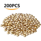 200pcs Gold Flat Round Spacers Beads Brass Abacus Beads Rondelle Bead Spacers Loose Beads Spacer Charm Beads for DIY Jewelry Necklace Making and Crafting Findings