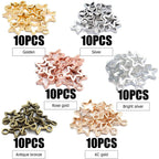 60pcs Mini Star Shaped Charms European Style Charm Hollow Star Charm Jewelry Charms Pendants for DIY Necklaces Bracelets Jewelry Accessories, 6 colors