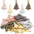 Christmas Tree Charm,50pcs Mixed Charm Collections Antique Christmas Tree Pendant Charms Bulk Jewelry Crafting Supplies for DIY Necklace Bracelet Jewelry Making