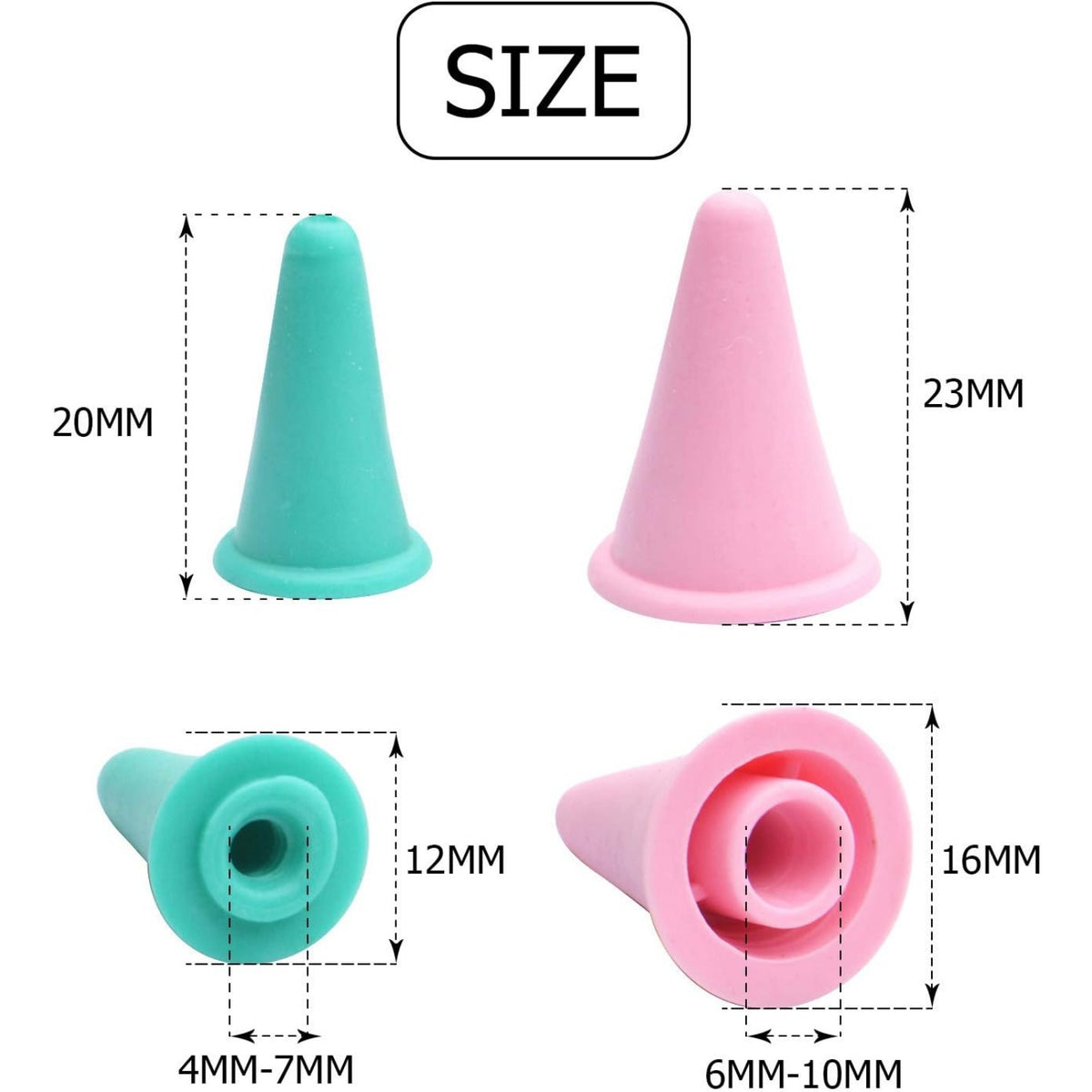 40 Pcs Knit Knitting Needles Point Protectors/Stoppers 2 Sizes for Knitting Craft(Needles Point Protectors) Random Color