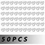 50pcs Antique Silver Chicken Rooster Charms Tibetan Alloy Easter Chicken Animal Pendants Charms Jewelry Making Accessory for DIY Bracelets Necklaces, 13.2 mm x 12 mm