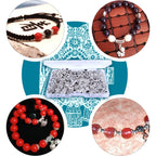 100g Bails Beads,14 Styles Tibetan Silver Bail Tube Beads Spacer Beads Bead Hanger for Jewelry Making Bracelet Necklace 120-126 Pieces