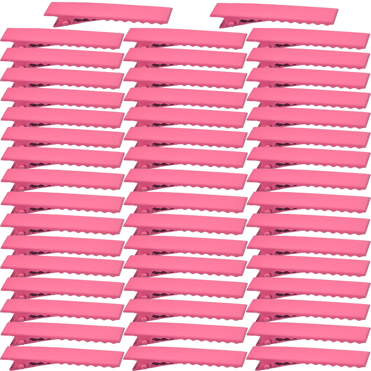 50pcs 10 Colors Alligator Hair Clips Metal Duck Bill Hairclips Single Prong Non-slip Hair Barrette Sectioning Hairpins for Women Salon Styling DIY Accessories