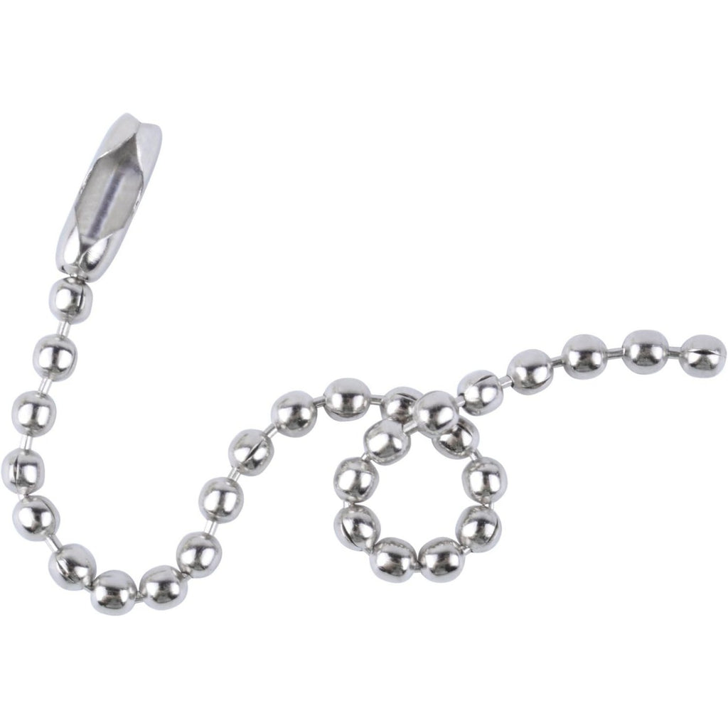 200 Pieces Ball Bead Chains Bead Connector Clasp 2.4 mm Diameter Keychain Tag Key Rings 100mm Long