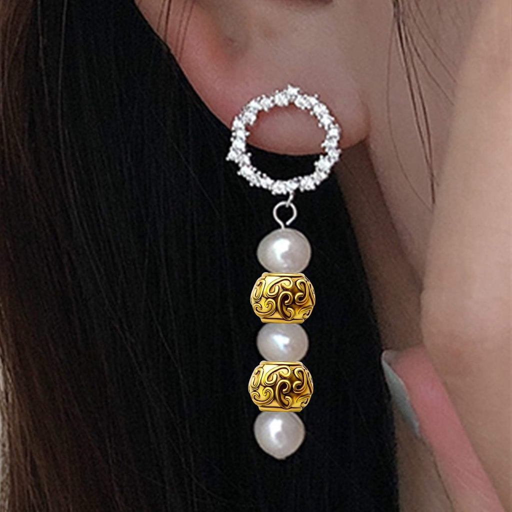 50pcs Tibetan Antique Gold Large Hole Spacer Beads Column Beads Tube Spacers for Bracelet Necklace Jewelry Making Supplies
