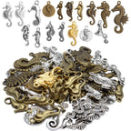 100g Seahouse Charms Alloy Ocean Animal Charms Seahouse Charm Pendants for DIY Earrings Bracelet Jewelry Crafts Making Accessories