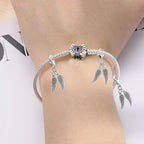 20 Sets of Angel Wing Clip on Charms with Lobster Clasp Antique Silver Double Wings Dangle Pendant Clasps Hanging Ornaments for DIY Earrings Keychains Crafts Jewelry Making