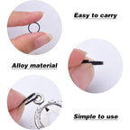 200pcs 10 mm Split Rings Alloy Double Loop Jump Rings Keychain Ring Connectors for DIY Arts Crafts Organization Home Car Office Keys Attachment, Black