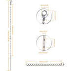 6pcs Adjustable Paperclip Link Chain Bracelets Stainless Steel Paper Clips Necklace Bracelet with Lobster Clasps for Women Jewelry Birthday Christmas Party Gifts