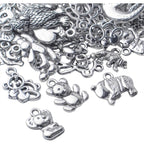 100g Antique Silver Bear Charms Alloy Animal Charms Teddy Bear Charm Pendants for DIY Bracelet Necklace Jewelry Findings Making Accessories