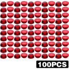 100pcs 15 mm Half Wooden Round Balls Natural Wood Craft Beads Unfinished Split Wood Balls for DIY Paint Christmas Home Party Ornament Art Crafts Decor Supplies, White