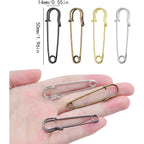 40pcs 5 cm / 2 Inch Metal Large Safety Pins Heavy Duty Blanket Pins Extra Sturdy Safety Pins Bulk for Clothes Blankets Skirts Crafts Kilts Towels Sheets, 4 Colors