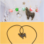 50pcs Antique Silver Alpaca Charms Llama Pendants Tibetan Alloy Animal Llama Charms Vintage Dangle Pendants Jewelry Making Accessory for DIY Crafts Bracelets Necklaces