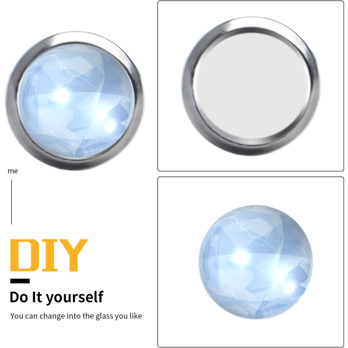 Stud Earring Bezels,10pcs 6mm Stainless Steel Hypoallergenic Cabochon Bezel Trays Gemstone Earring Posts Blanks Settings