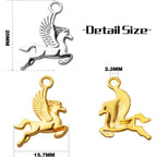 50pcs Flying Horse Charms Pendants Tibetan Alloy Animal Charms Equestrian Beads Charms for DIY Jewelry Bracelet Necklace Making