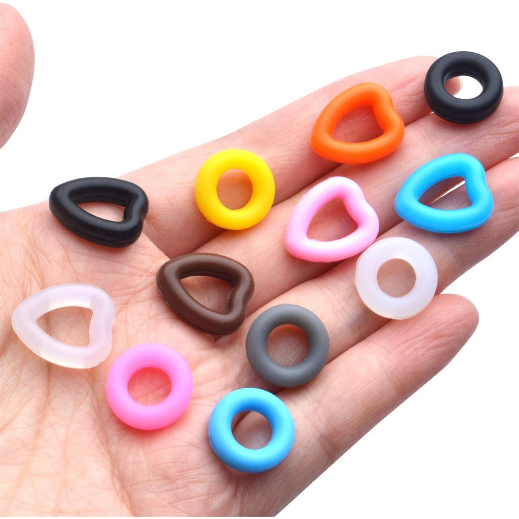 Glasses Ear Grips, 12 Pairs Eyeglass Ear Grips Anti-slip Ear Holder Silicone Soft Glasses Ear Hooks for Reading Sport Spectacle Sunglasses Glasses, Pink, White, Blue, Black, Orange, Brown