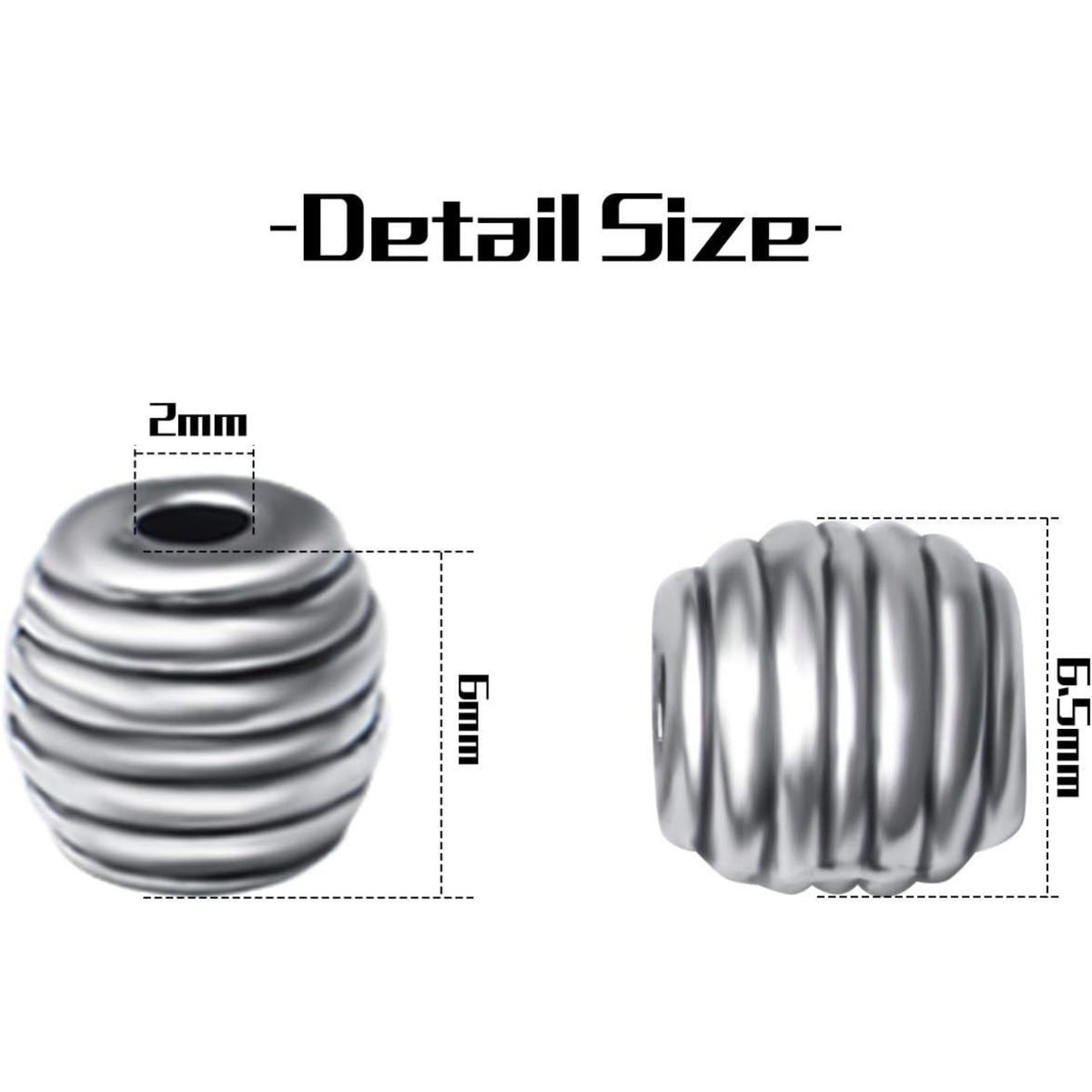 50pcs Tibetan Antique Silver Oval Shape Spacer Beads Column Spacer Bead Jewelry Spacers Charm Beads for DIY Bracelet Jewelry Making Crafts Supplies
