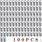 100pcs Antique Silver Cord End Caps Tibetan Alloy Leather Tassel Caps Barrel Leather Cord Link Buckle Tips Glue-in End Caps Accessories for DIY Bracelet Necklace Jewelry Making