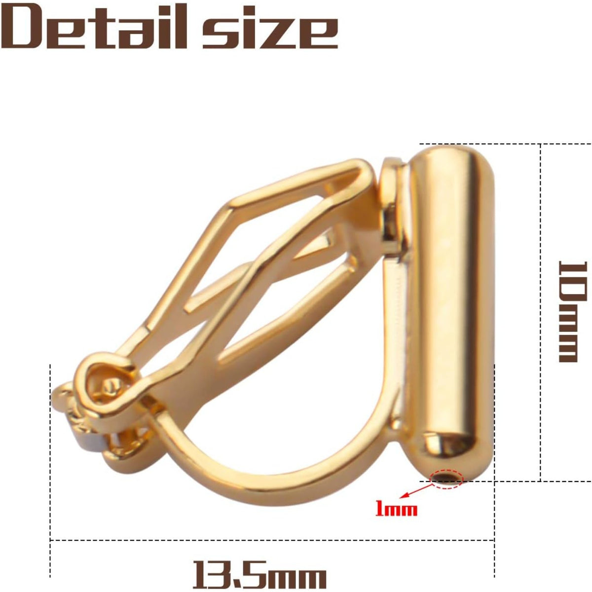 20pcs Clip On Earring Converter with Post and 20pcs Soft Earring Cushion for Non-Pierced Ears,Gold & Silver