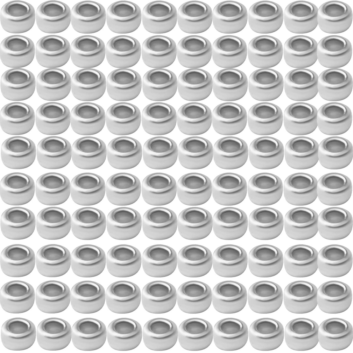 100pcs Alloy Tube Spacer Beads Rondelle Beads European Column Spacers Loose Round Spacers Jewelry Beads Charms for Bracelet Jewelry Crafts Making Supplies,Gold and Silver