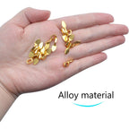120Pcs Oval Spoon Scrabble Glue On Flat Rocks Earring Pad Bails for Fitting Glass Cabochon Tiles Necklaces Pendants with 1Pcs Box,Gold