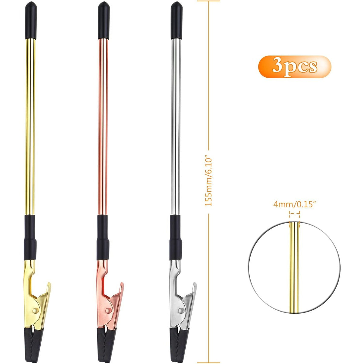 3 Pieces Bracelet Tool Buddy Assistant Clips Jewelry Helpers Fastening and Hooking Equipment for Necklace Watch Band Keychain Clasps Zippers, 3 Colors