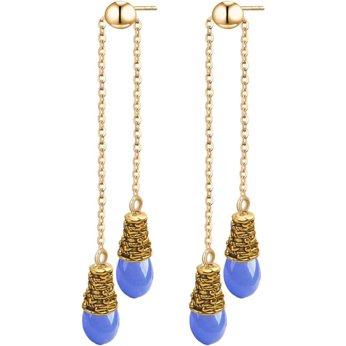 100 Gram (About 110-150pcs) Antique Gold Cone Bead Caps Flower End Caps Tassel End Cap for Jewelry Making Crafts DIY