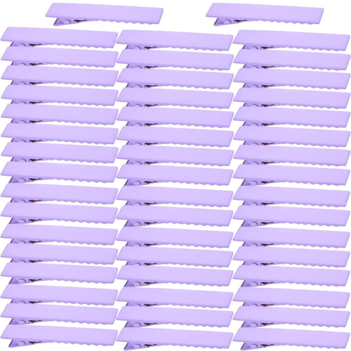 50pcs 10 Colors Alligator Hair Clips Metal Duck Bill Hairclips Single Prong Non-slip Hair Barrette Sectioning Hairpins for Women Salon Styling DIY Accessories