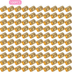 100pcs Antique Gold Large Hole Spacer Beads Tibetan Alloy Barrel Column Beads Hollow Tube Beads for European Bracelet Necklace DIY Jewelry Making Accessories, Hole: 5 mm