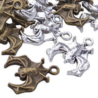 40pcs Alloy Bat Charms Halloween Spooky Flittermouse Flying Vampire Bat Pendants Charms Animal Charms Craft Supplies for Jewelry Making DIY Bracelet Necklace