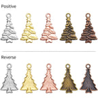 Christmas Tree Charm,50pcs Mixed Charm Collections Antique Christmas Tree Pendant Charms Bulk Jewelry Crafting Supplies for DIY Necklace Bracelet Jewelry Making