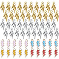 60pcs Lightning Bolt Charm Pendants Alloy Flash Lightning Charms Enamel Charms Pendants Celestial Dangle Charms for Bracelet Necklace Earrings DIY Jewelry Making Supplies