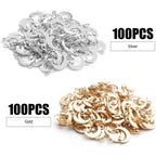 200pcs Crescent Moon and Star Charms Pendants Alloy Jewelry Findings for Crafting Making Earrings Necklace Bracelets,Gold and Silver