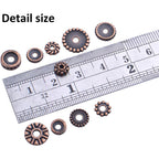 100 Gram(About 170-300pcs) Spacer Beads Jewelry Bead Charm Spacers Alloy Spacer Beads for Jewelry Making DIY Bracelets Necklace and Crafting,Antique Copper