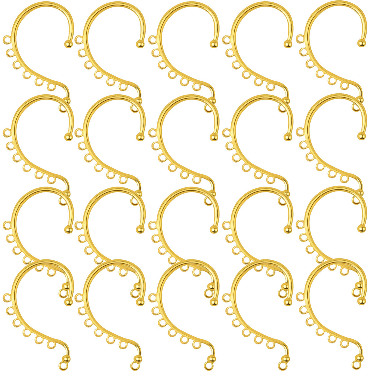 20 Pieces Vintage Ear Cuffs Hooks Climber Cartilage Earrings Ear Cuff Dangle Wrap Crawler Earring Hoop for Women Gifts DIY Earrings Jewelry Making, 2 Colors