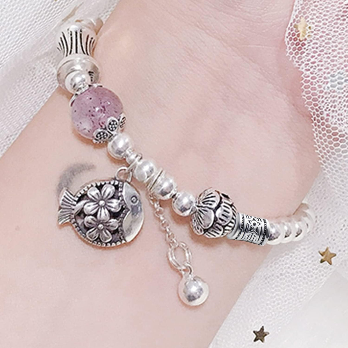 50pcs Antique Silver Large Hole Spacer Beads Alloy Tibetan Tube Bead Spacers Column Beads Loose Beads Charm Beads for DIY Jewelry Bracelet Crafts Making,Hole: 5.3mm