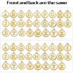 4 Sets(104 pcs) Alloy A-Z Initial Alphabet Letter Mixed Charms Pendants for DIY Jewelry Making,Bracelet and Crafting