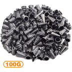 100 Gram (About 110-150pcs) Assorted Styles Cone Bead Caps Tibetan Alloy Flower Spacer Bead Caps Tassel End Caps for DIY Crafts Jewelry Making Supplies, Gun Black