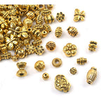 100 Gram(About 150-200pcs) Antique Gold Spacer Beads Charm Bead Spacers Jewelry Findings Accessories for Bracelet Necklace Jewelry Making