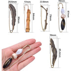 5pcs Vintage Chic Brooch Extra Large Safety Pins Heavy Duty Safety Pins Accessories for Women Men Clothing Sweaters Shawls Collars Scarf Blankets Crafts, 5 Styles