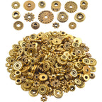 100 Gram(About 170-300pcs) Bali Style Antique Gold Spacer Beads Jewelry Findings Accessories for Jewelry Making Bracelet Necklace