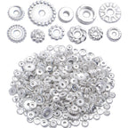 100 Gram(About 170-300pcs) Spacer Beads Jewelry Bead Charm Spacers Alloy Spacer Beads for Jewelry Making DIY Bracelets Necklace and Crafting,Silver