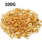 100 Gram(About 170-300pcs) Spacer Beads Jewelry Bead Charm Spacers Alloy Spacer Beads for Jewelry Making DIY Bracelets Necklace and Crafting,Gold