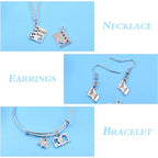 60 Pieces Small Book Charms Metal Notebook Diary Pendants Charm for Bracelet DIY Necklace Keychain Jewelry Making, 6 Styles,Antique Silver