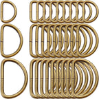 100pcs Multi-Purpose Metal D Rings Semi-Circular D Rings Hardware DIY Accessories for Bags Pet Collars Chain Bags,1/2inch,3/4inch and 1 inch