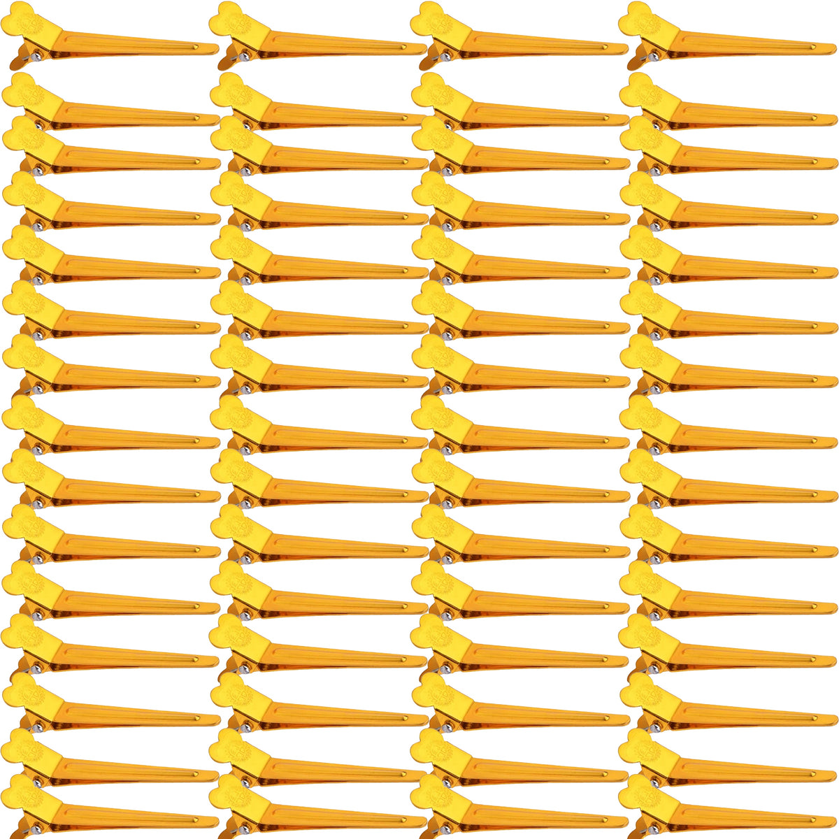 60pcs Mixed Colors Single Prong Hair Clips Metal Duck Bill Hairclips Alligator Curl Clips Styling Sectioning Hairpins for Women Makeup Hair Cutting Hairdressing Salon Tools