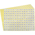 Number Stickers 1 to 102 Round Self Adhesive Stickers Label Inventory Storage Stickers, 3060 Stickers/15 Sheets