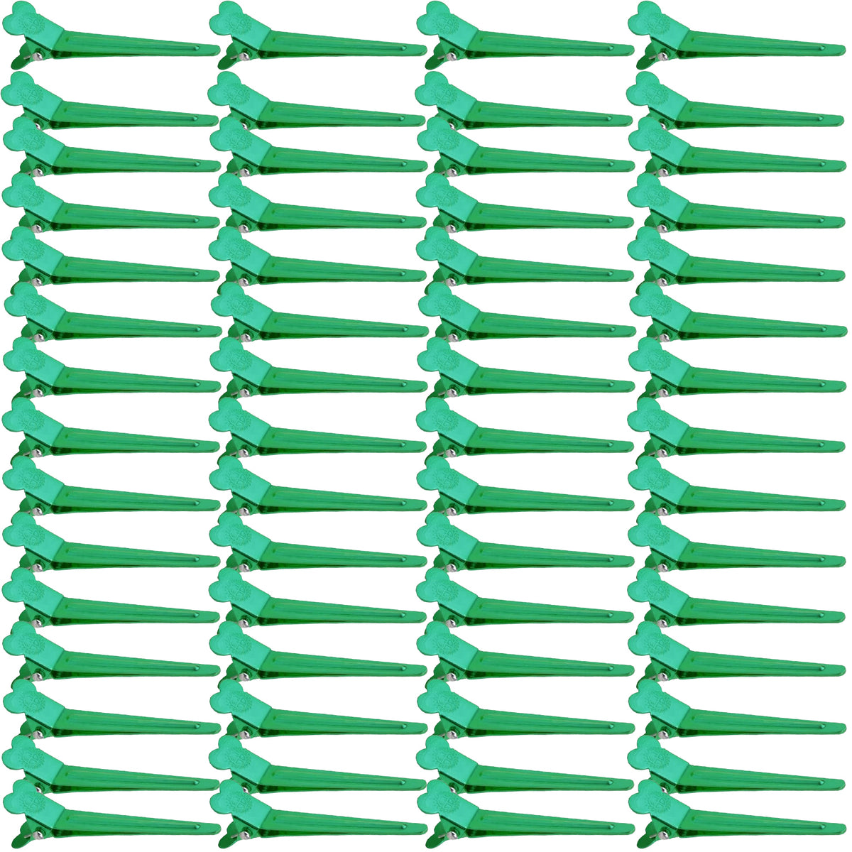60pcs Mixed Colors Single Prong Hair Clips Metal Duck Bill Hairclips Alligator Curl Clips Styling Sectioning Hairpins for Women Makeup Hair Cutting Hairdressing Salon Tools