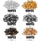 Tibetan Bead Caps, 600pcs 8 mm Antique Alloy Mixed Flower Bead Spacers Jewelry Findings Accessories for DIY Crafts, 6 Colors