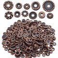 100 Gram(About 170-300pcs) Spacer Beads Jewelry Bead Charm Spacers Alloy Spacer Beads for Jewelry Making DIY Bracelets Necklace and Crafting,Antique Copper